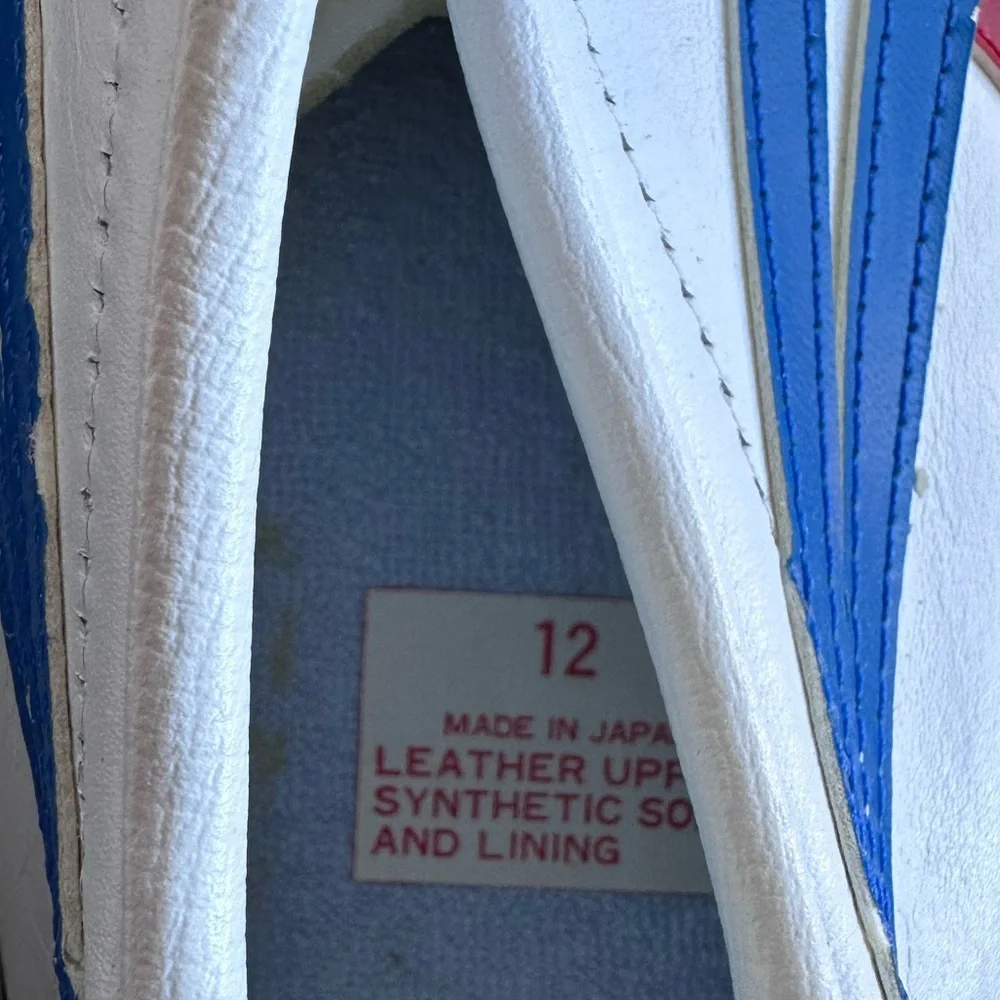 Vintage Onitsuka Tiger Asics Limber Up Trainer Tiger Stripe M 12 Made in Japan